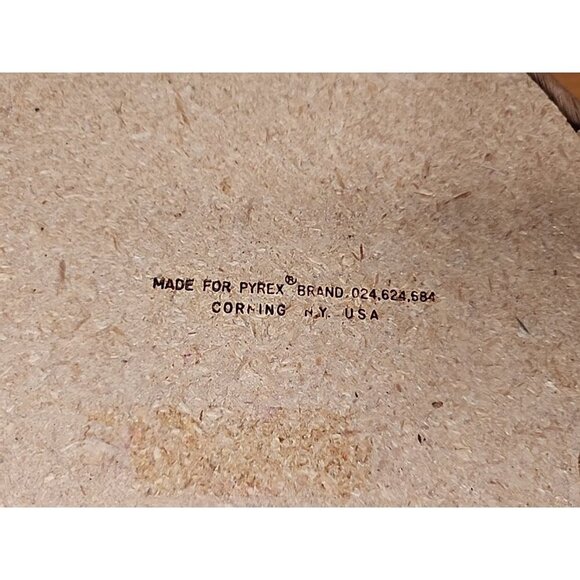 Vintage Pyrex Casserole Dish Holder Wicker Round Basket Leather Handles - Picture 3 of 9